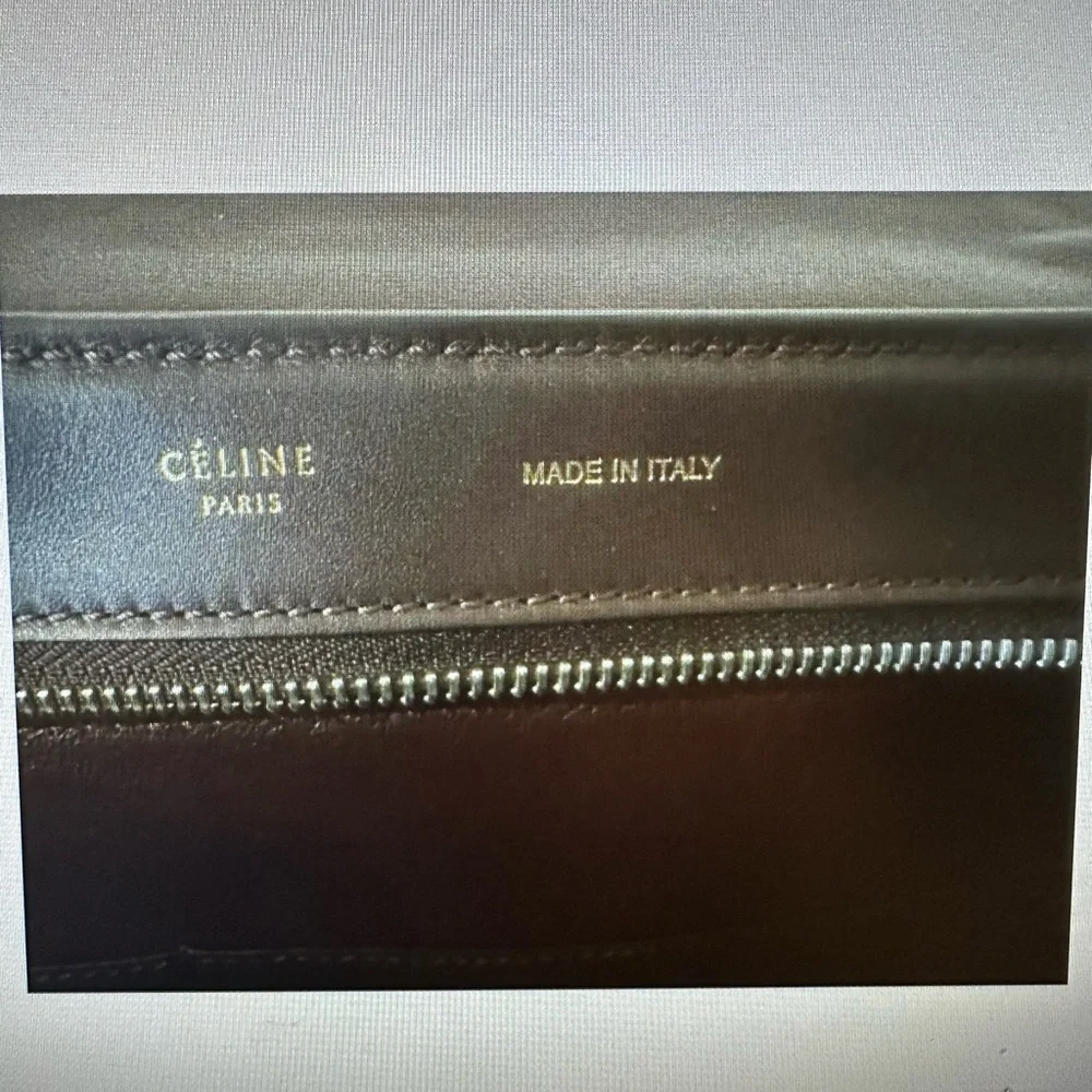 Celine Python Trapeze in Red, Burgundy, Brown, Like New - Picture 6 of 11
